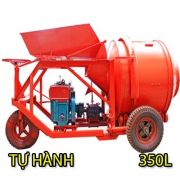 Máy trộn bê tông 350 lít tự hành đầu nổ D15